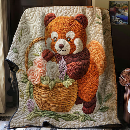 Flower Red Panda WJ1402008CL Quilt