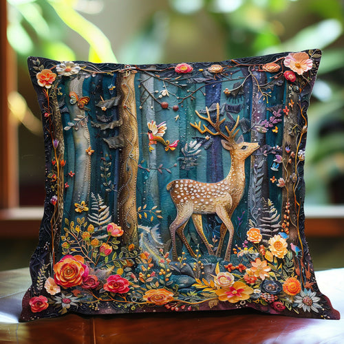 Forest Deer WJ1609041CL Quilt Pillow Case