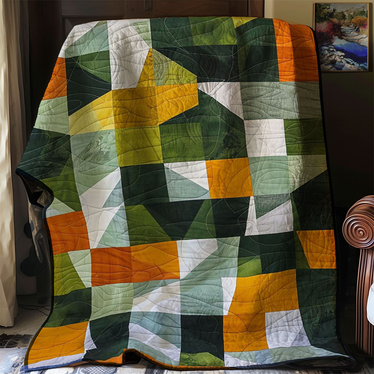 Geometric Patchwork WJ1207005CL Quilt