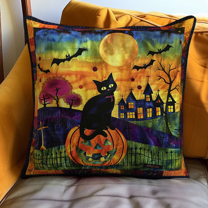 Halloween Cat WJ1908033CL Quilt Pillow Case