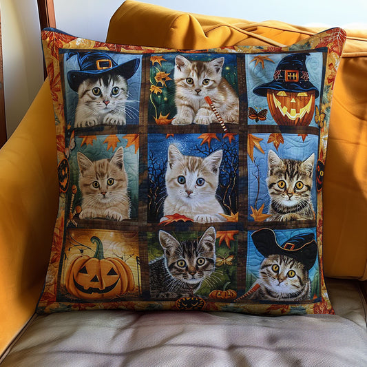 Halloween Cat WJ2608034CL Quilt Pillow Case