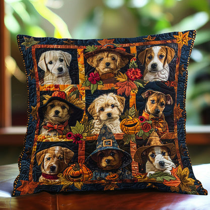 Halloween Puppies WJ0509038CL Quilt Pillow Case