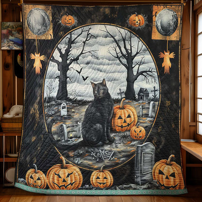 Haunted Cat WN1609060CL Quilt