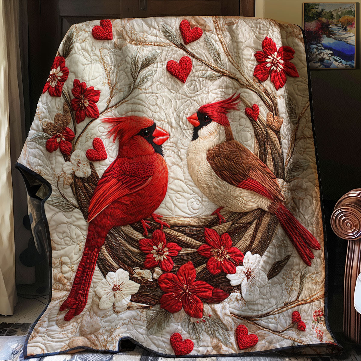 Heartfelt Cardinal WJ1202016CL Quilt