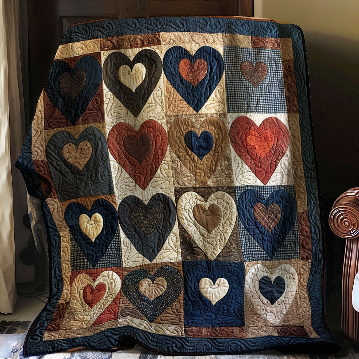 Hearts WJ1306009CL Quilt