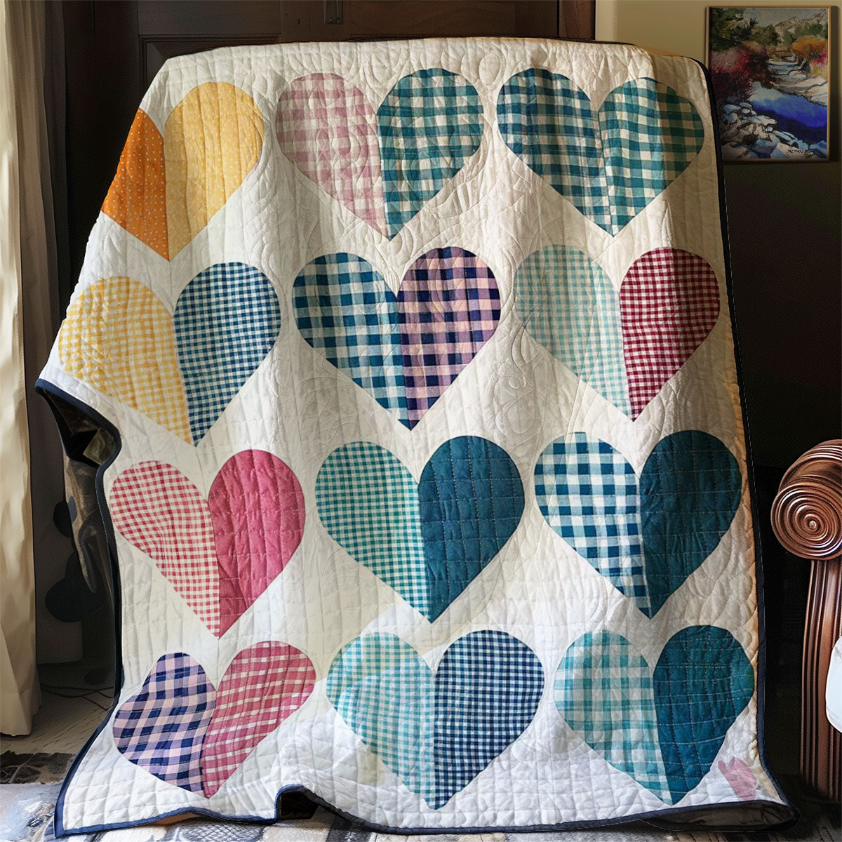 Hearts WJ2007027CL Quilt