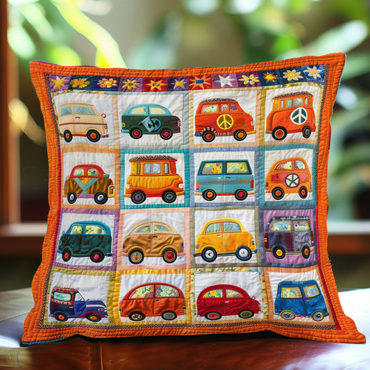 Hippie Van WJ1409042CL Quilt Pillow Case