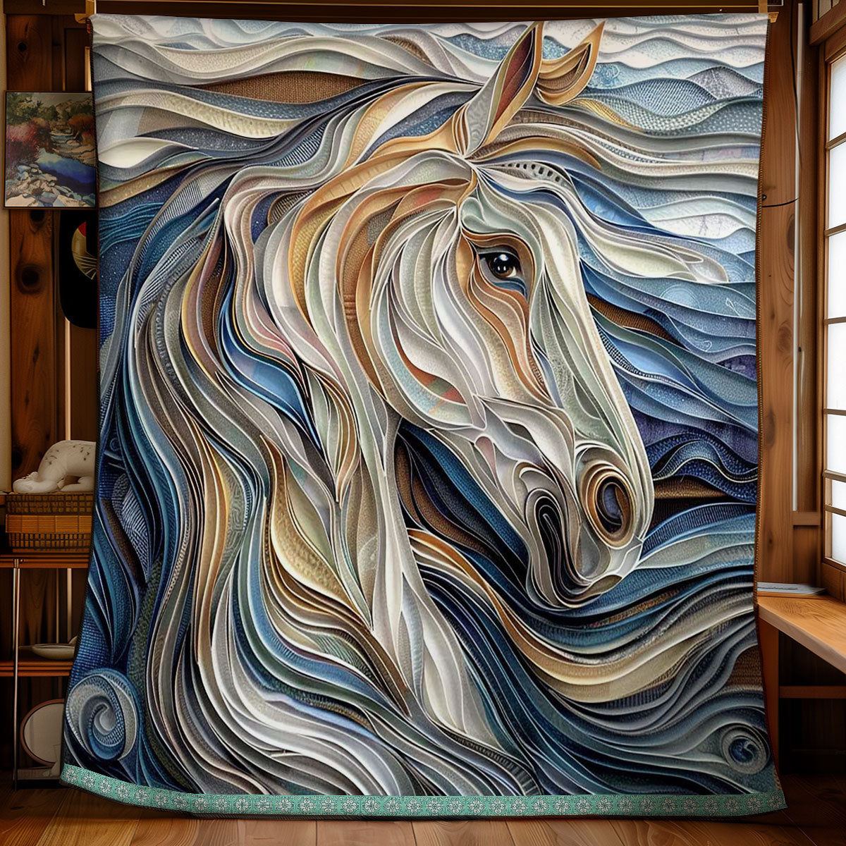 Horse Mane Flow WN1209046CL Quilt