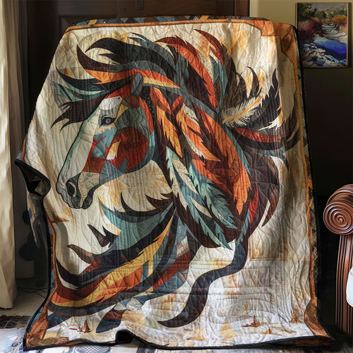 Horse Native American WJ0207003CL Quilt