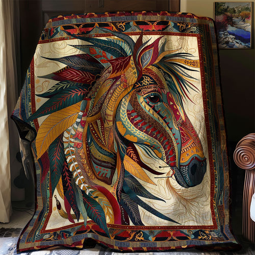 Horse Native American WJ0207004CL Quilt