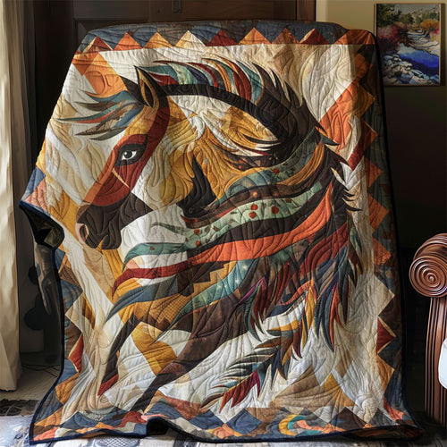 Horse Native American WJ0307005CL Quilt