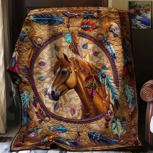 Horse Native American WJ2406010CL Quilt