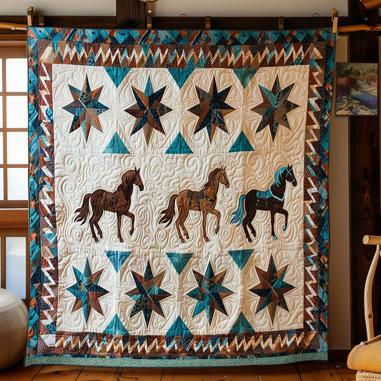 Horse Native American WJ1609012CL Quilt