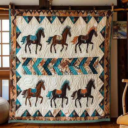 Horse Native American WJ1609013CL Quilt