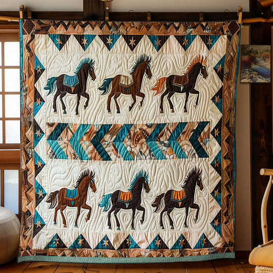 Horse Native American WJ1609013CL Quilt