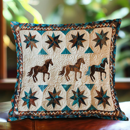 Horse Native American WJ1609042CL Quilt Pillow Case