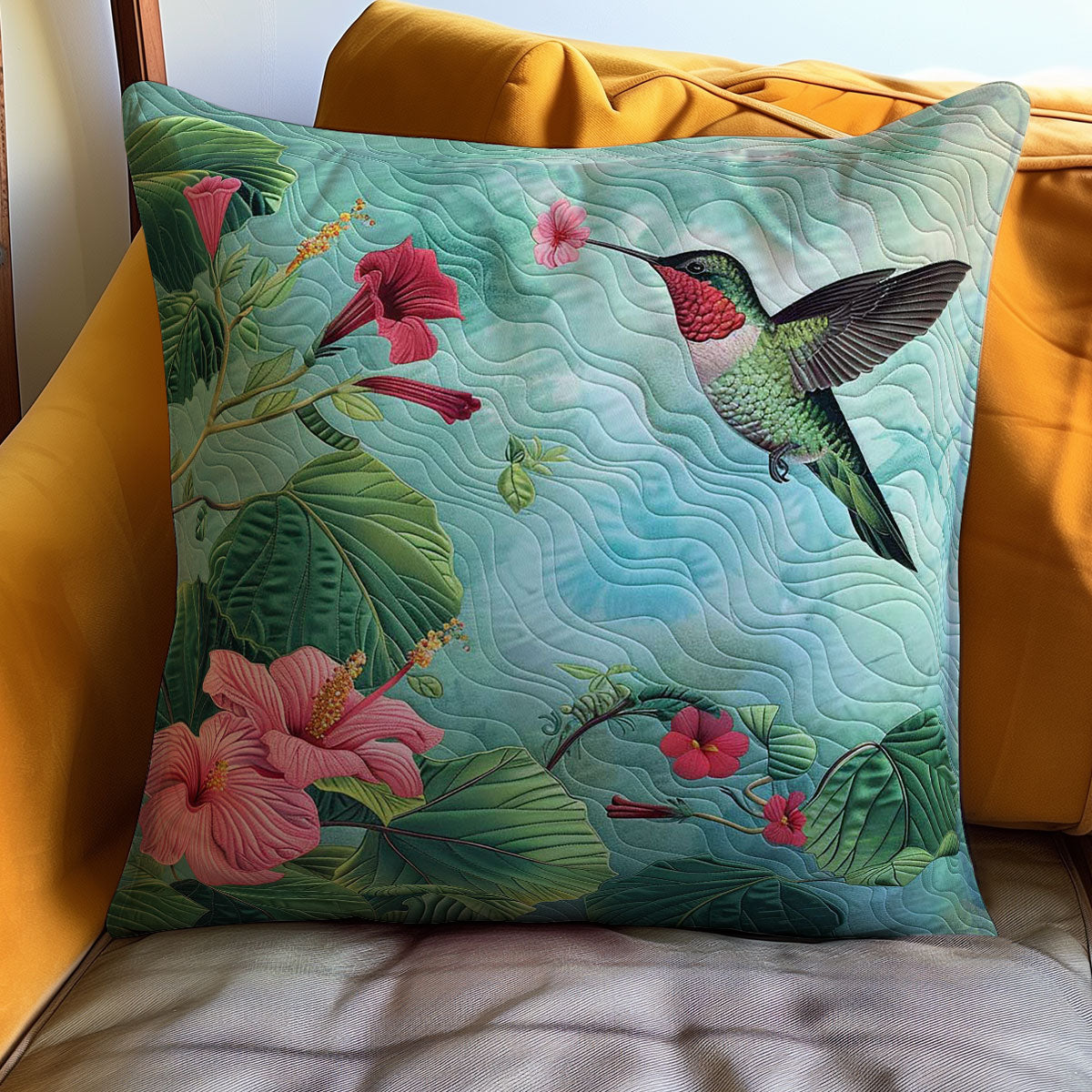 Hummingbird WJ0308047CL Quilt Pillow Case