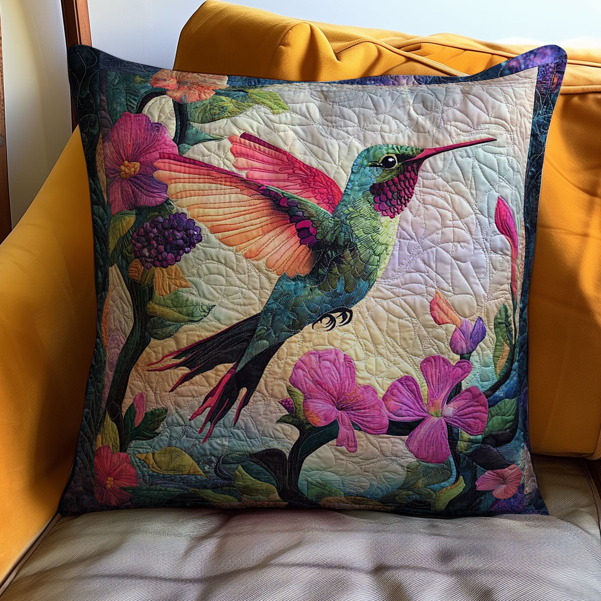 Hummingbird WJ0708044CL Quilt Pillow Case