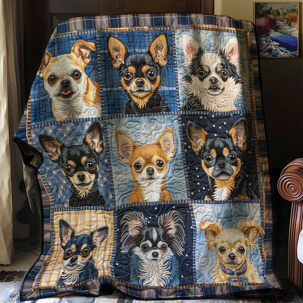 Little Chihuahua WJ2207032CL Quilt