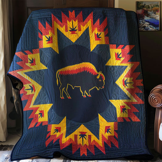 Native American Bison WJ2606012CL Quilt