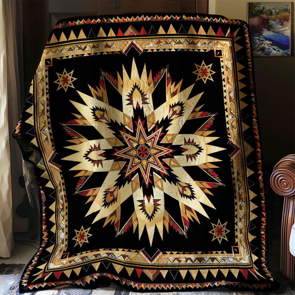 Native Stardesign Native American Inspired Star WJ2406013CL Quilt – Cozzyhomes