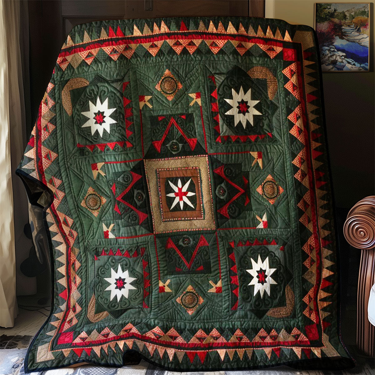 Native American Inspired Star WJ2906016CL Quilt