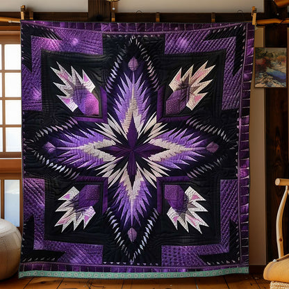 Native American Purple Star WJ1709015CL Quilt