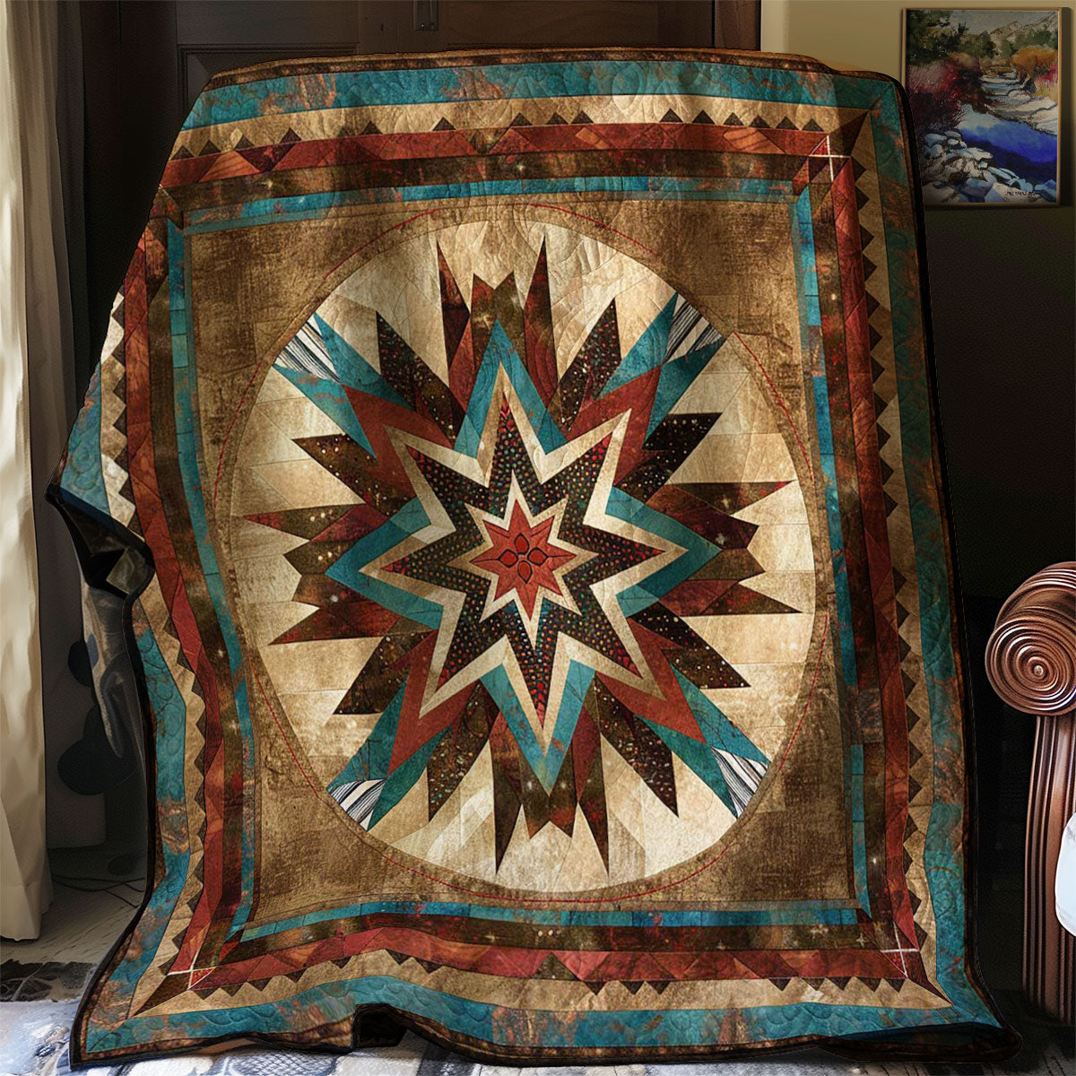 Native American Star WJ0507020CL Quilt