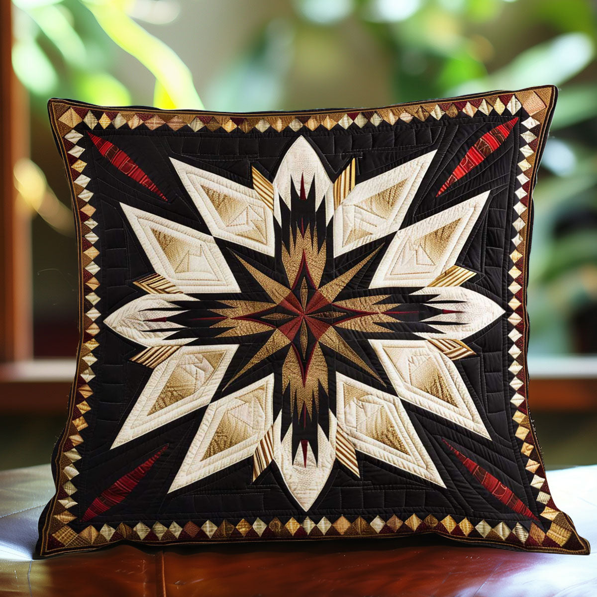 Native American Star WJ1709042CL Quilt Pillow Case