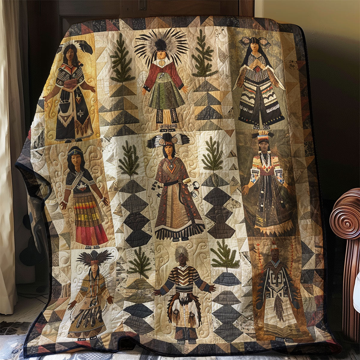 Native American WJ1006012CL Quilt