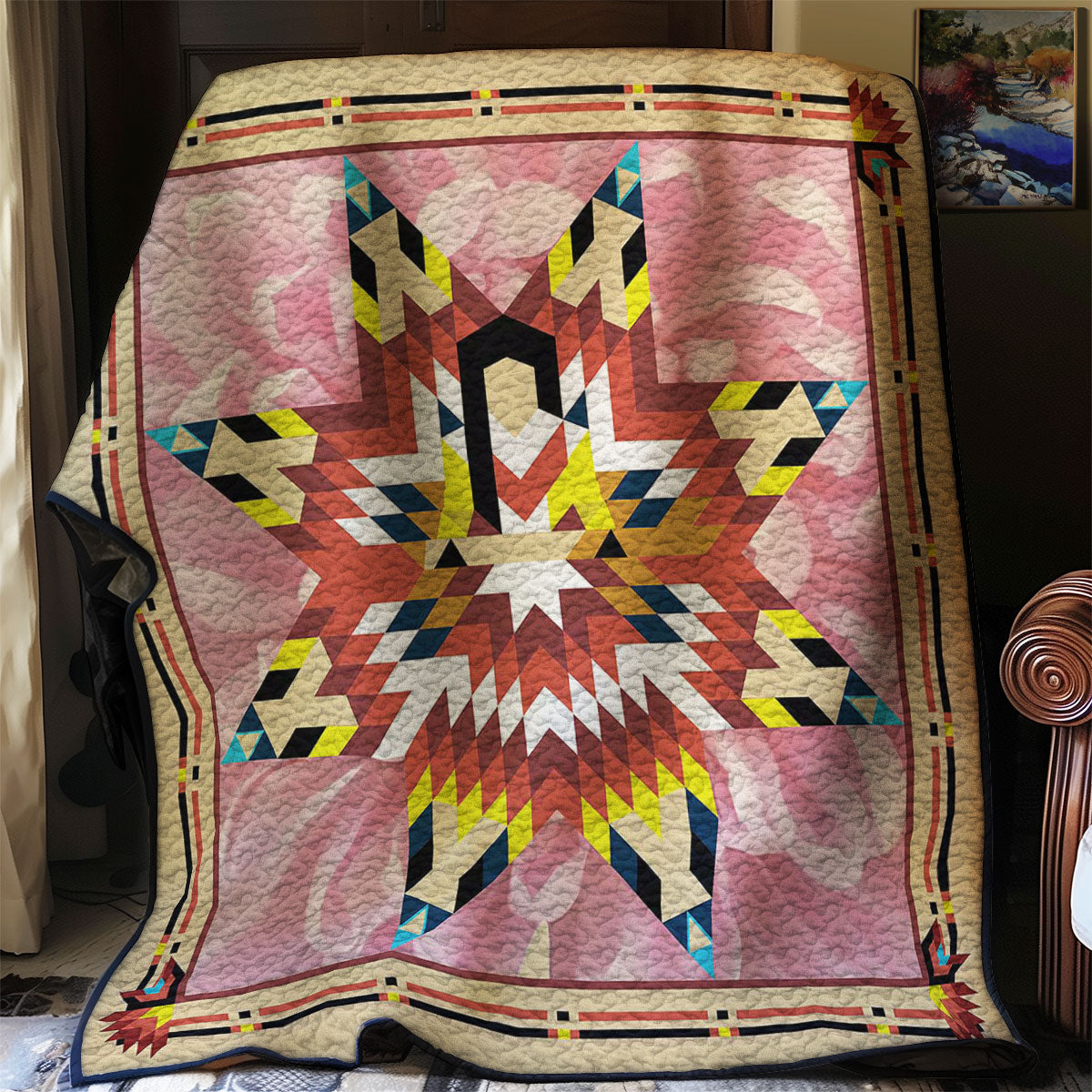 Native American Woman WJ2607015WK Quilt
