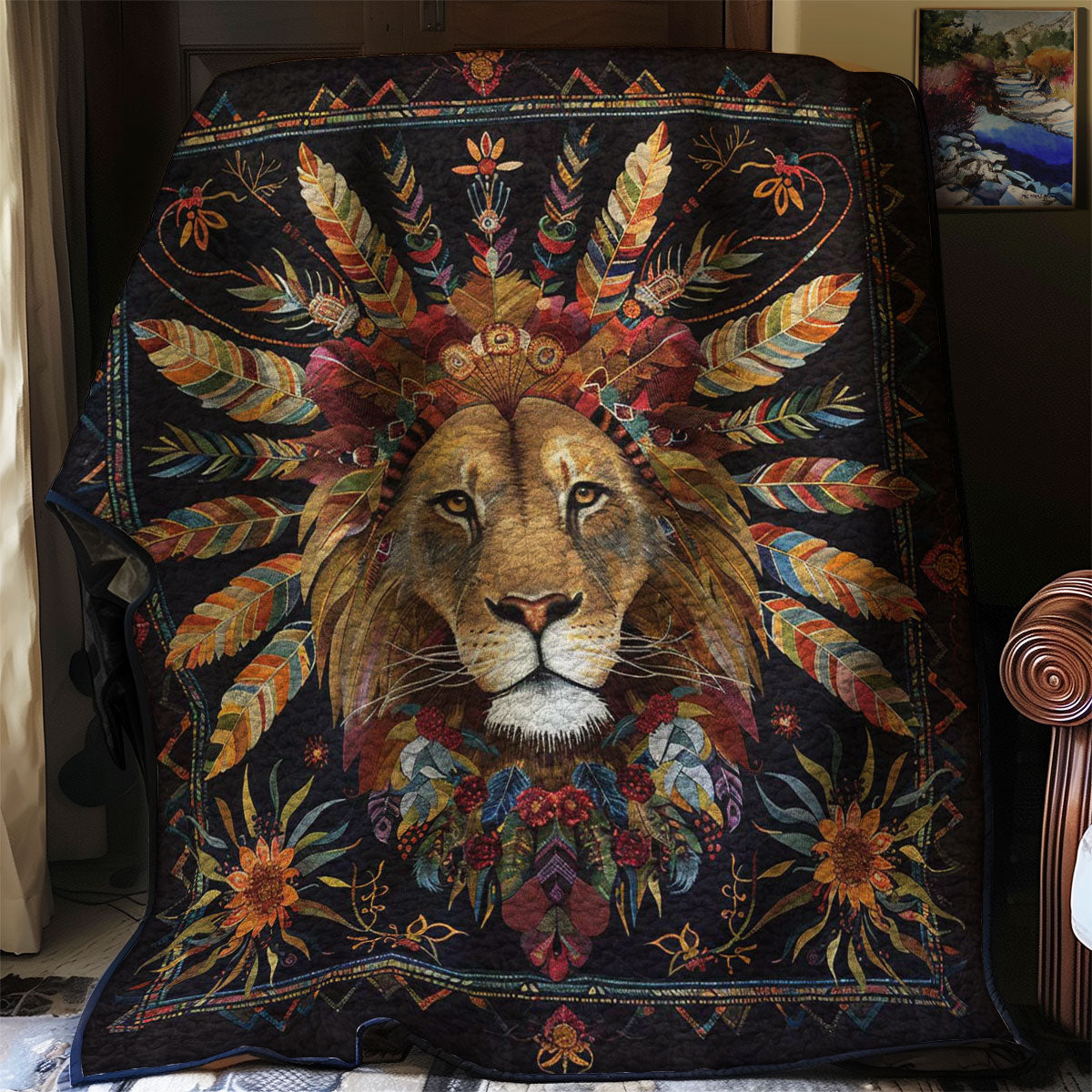 Native Lion WJ2307028CL Quilt