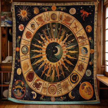 Native Zodiac Wheel WN1709045CL Quilt
