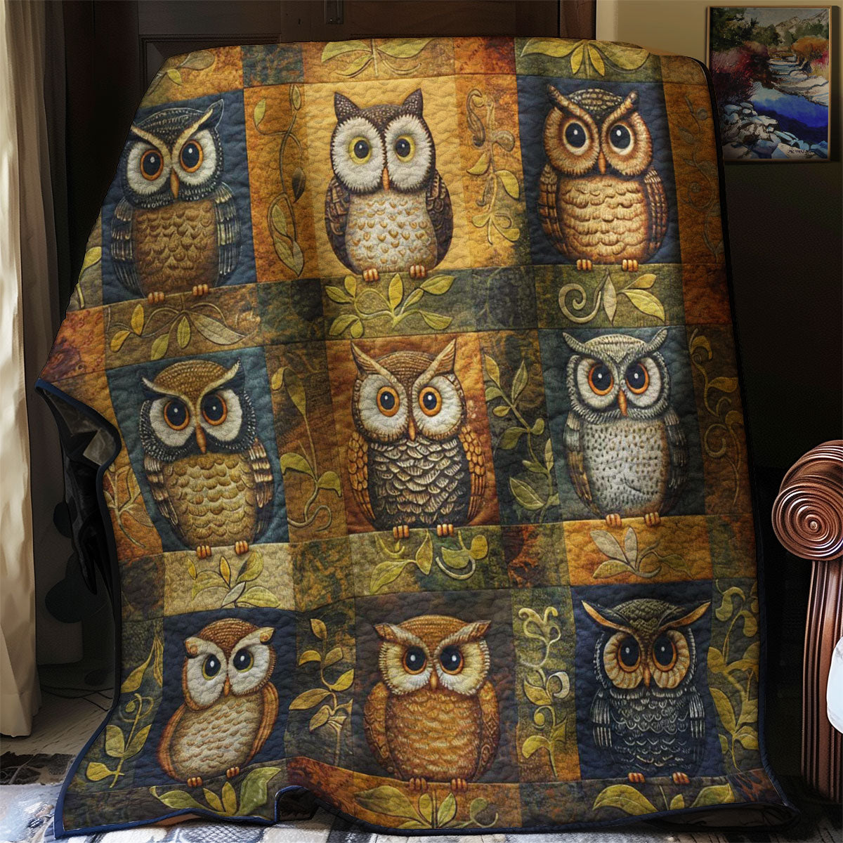 Owl WJ0208022CL Quilt