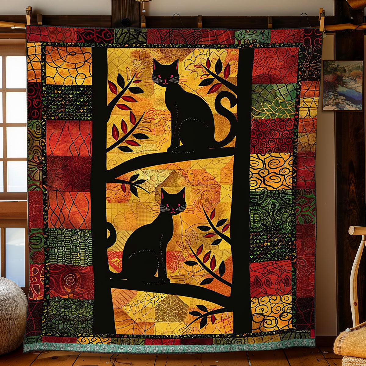 Patchwork Cats WJ1609021CL Quilt