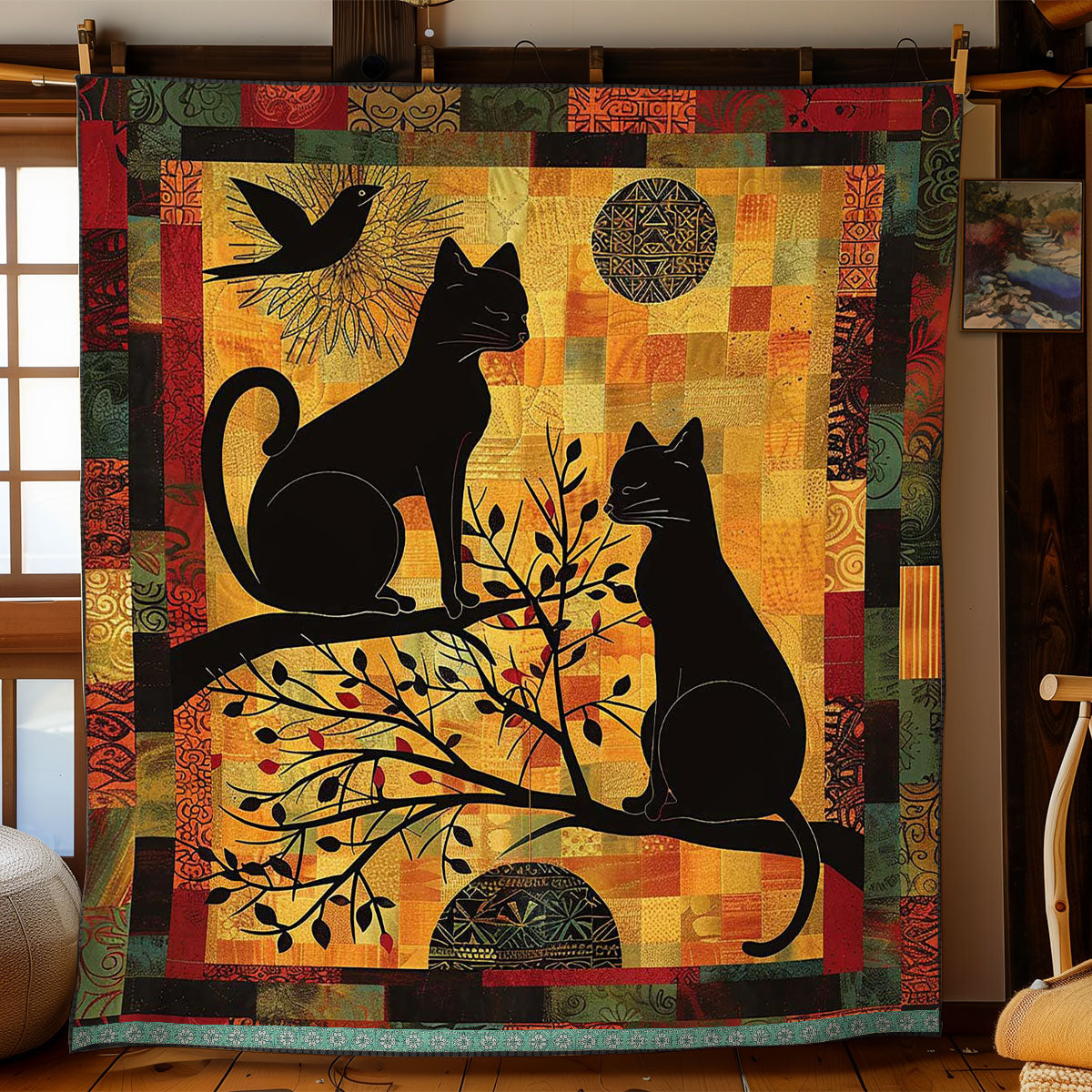 Patchwork Cats WJ1609022CL Quilt