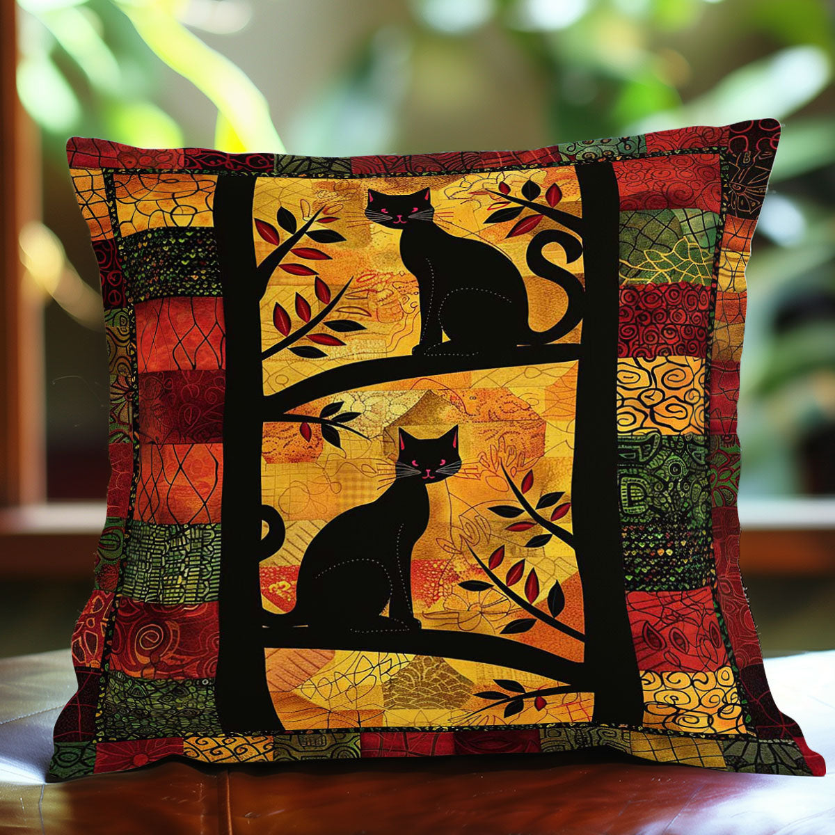 Patchwork Cats WJ1609045CL Quilt Pillow Case