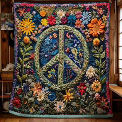 Peace In Full Bloom WN1609040CL Quilt