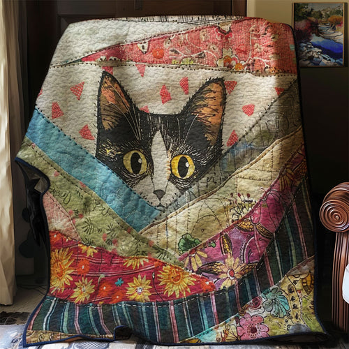 Peeking Cat WJ0108019CL Quilt