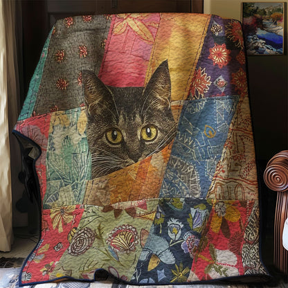 Peeking Cat WJ0108021CL Quilt