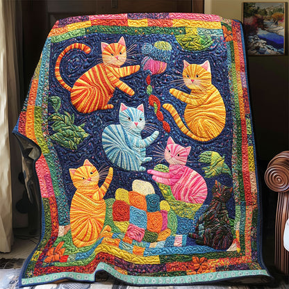 Playful Cats WJ2908018CL Quilt