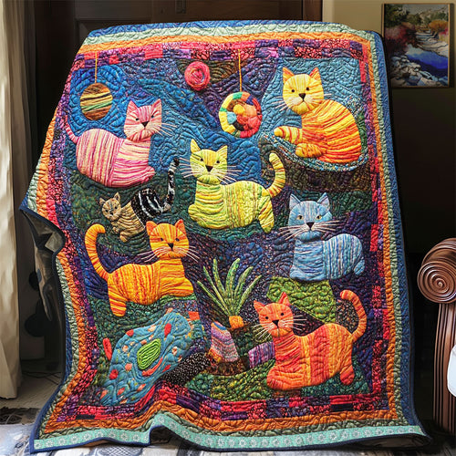 Playful Cats WJ2908019CL Quilt