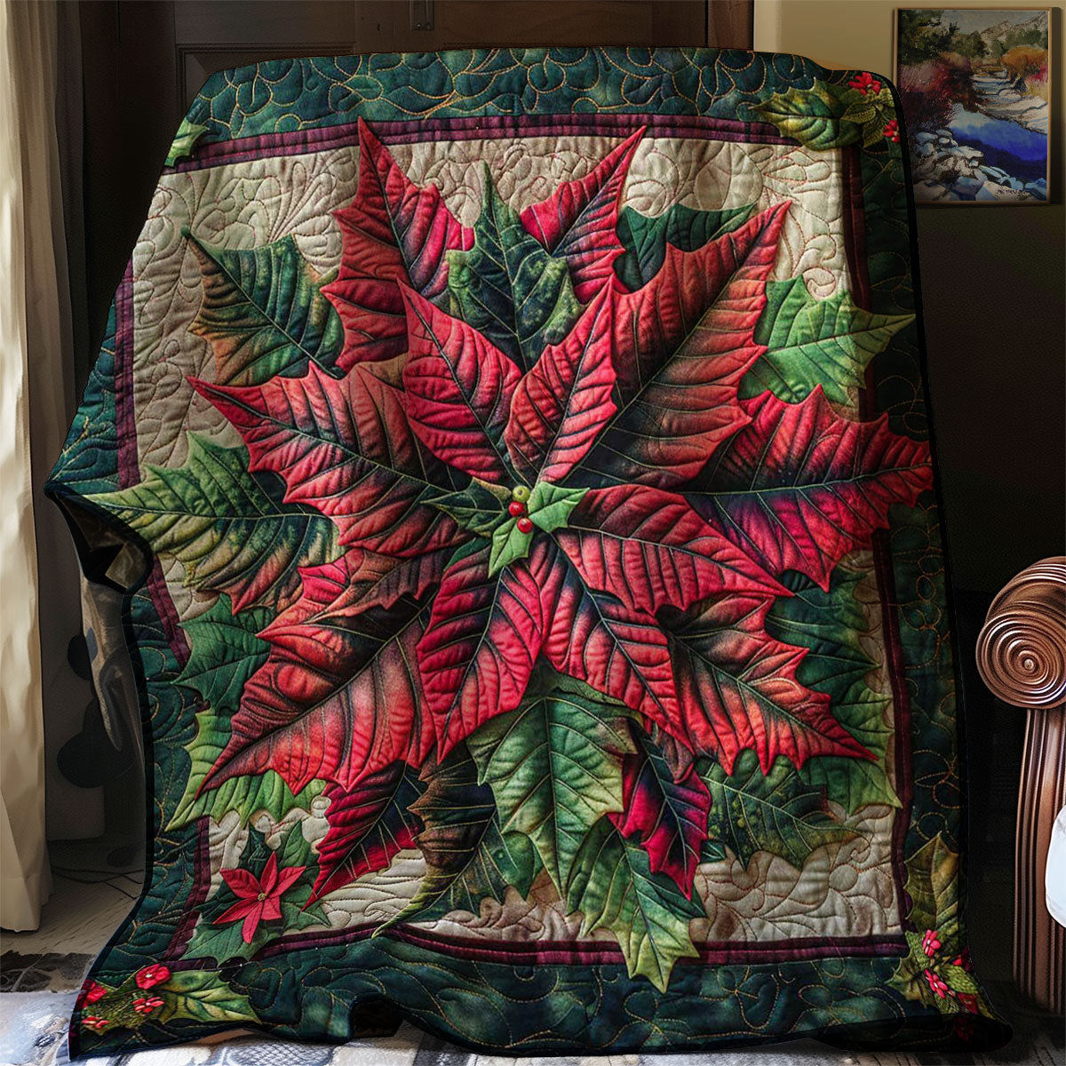 Poinsettia WJ0507023CL Quilt