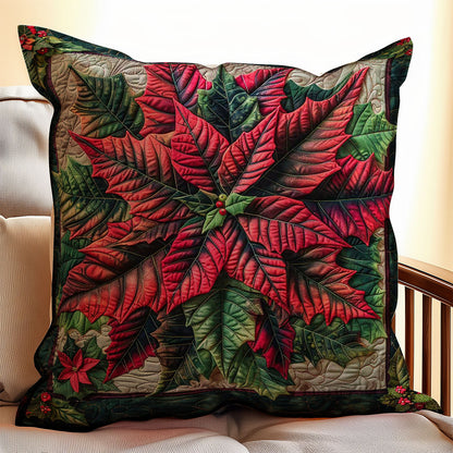 Poinsettia WJ0507030CL Quilt Pillow Case