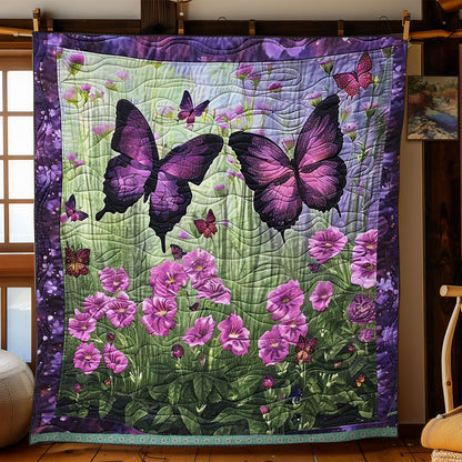 Purple Butterflies WJ1709019CL Quilt