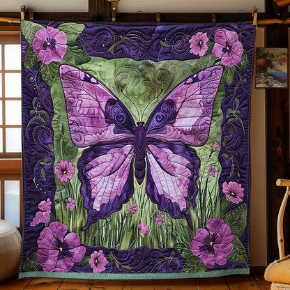 Purple Butterfly WJ1709023CL Quilt