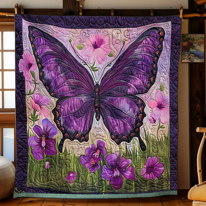 Purple Butterfly WJ1709024CL Quilt