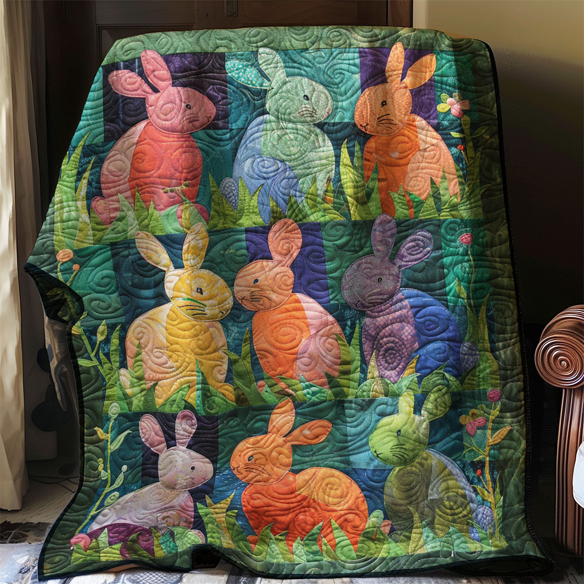 Rabbits WJ1406015CL Quilt