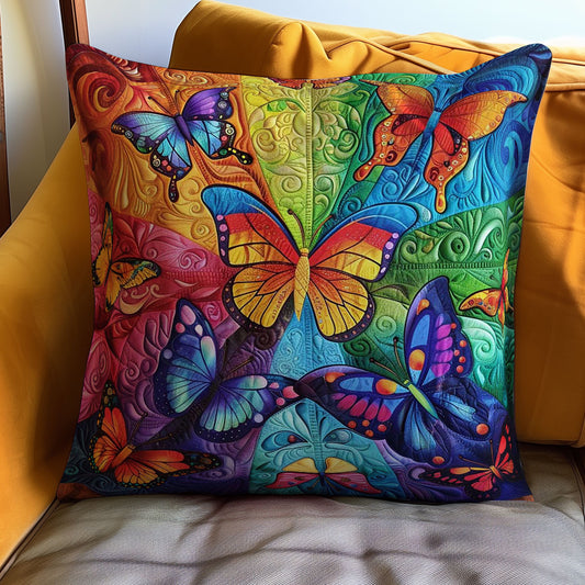 Rainbow Butterflies WJ2308036CL Quilt Pillow Case