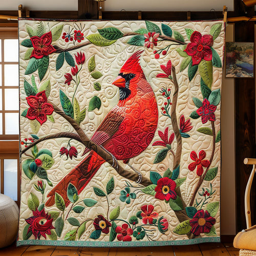 Red Cardinal WJ1609024CL Quilt